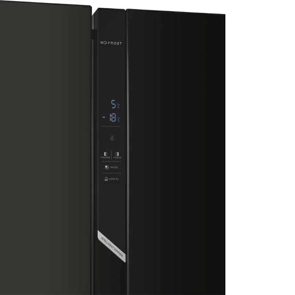 Candy American Fridge Freezer Frost Free Black | CHSBSV5172EBKN