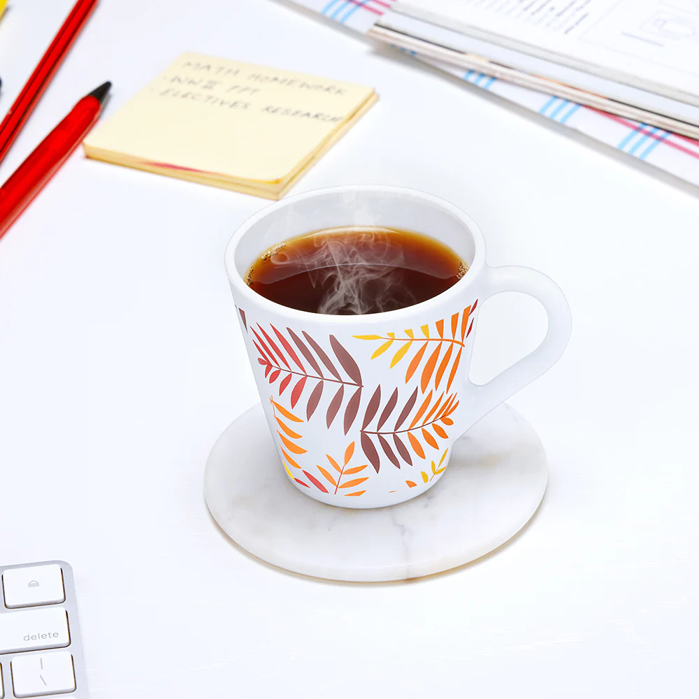 Larah by Borosil Novelty Costa Mug Set, 160ml x 6