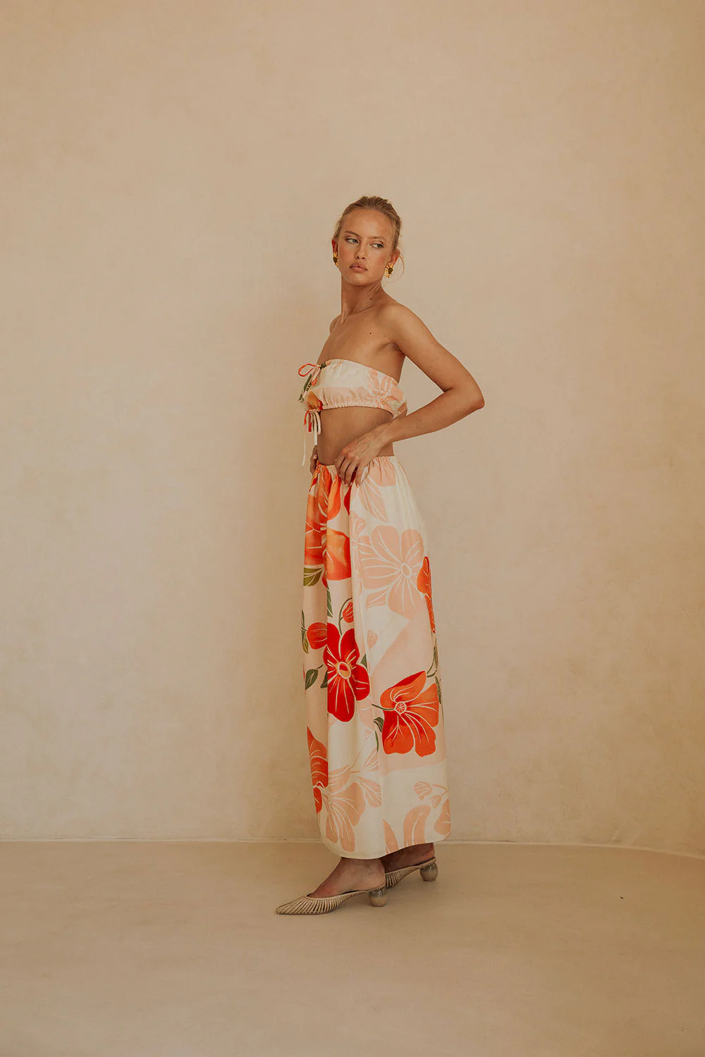 SAMPLE-Fei Dress - Petal Scarf