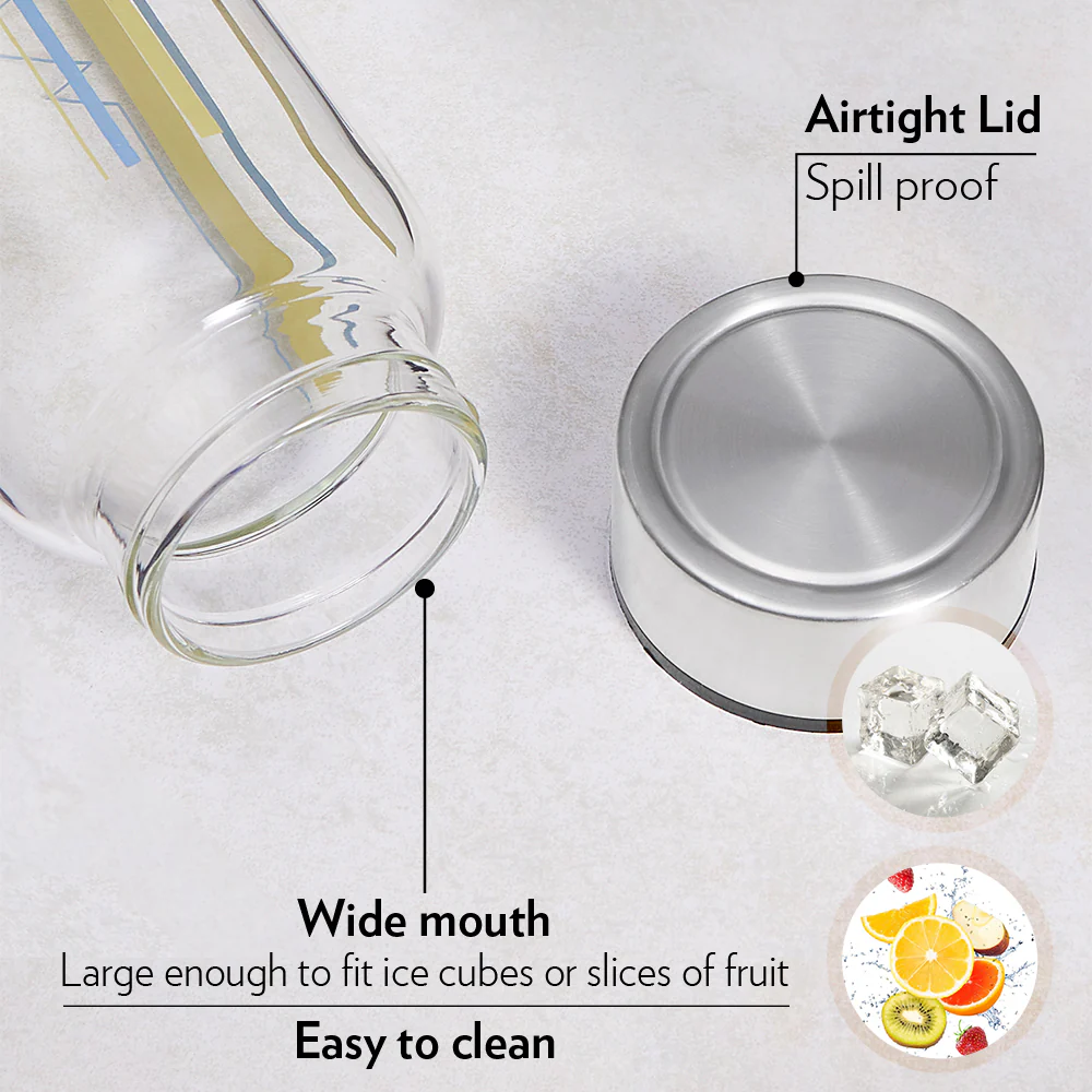 Crysto Wide Mouth Sintra Glass Bottle