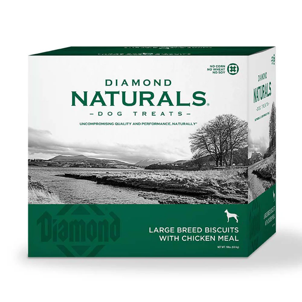 Diamond Naturals Large Breed Dog Biscuits with Chicken Meal 19 Lbs