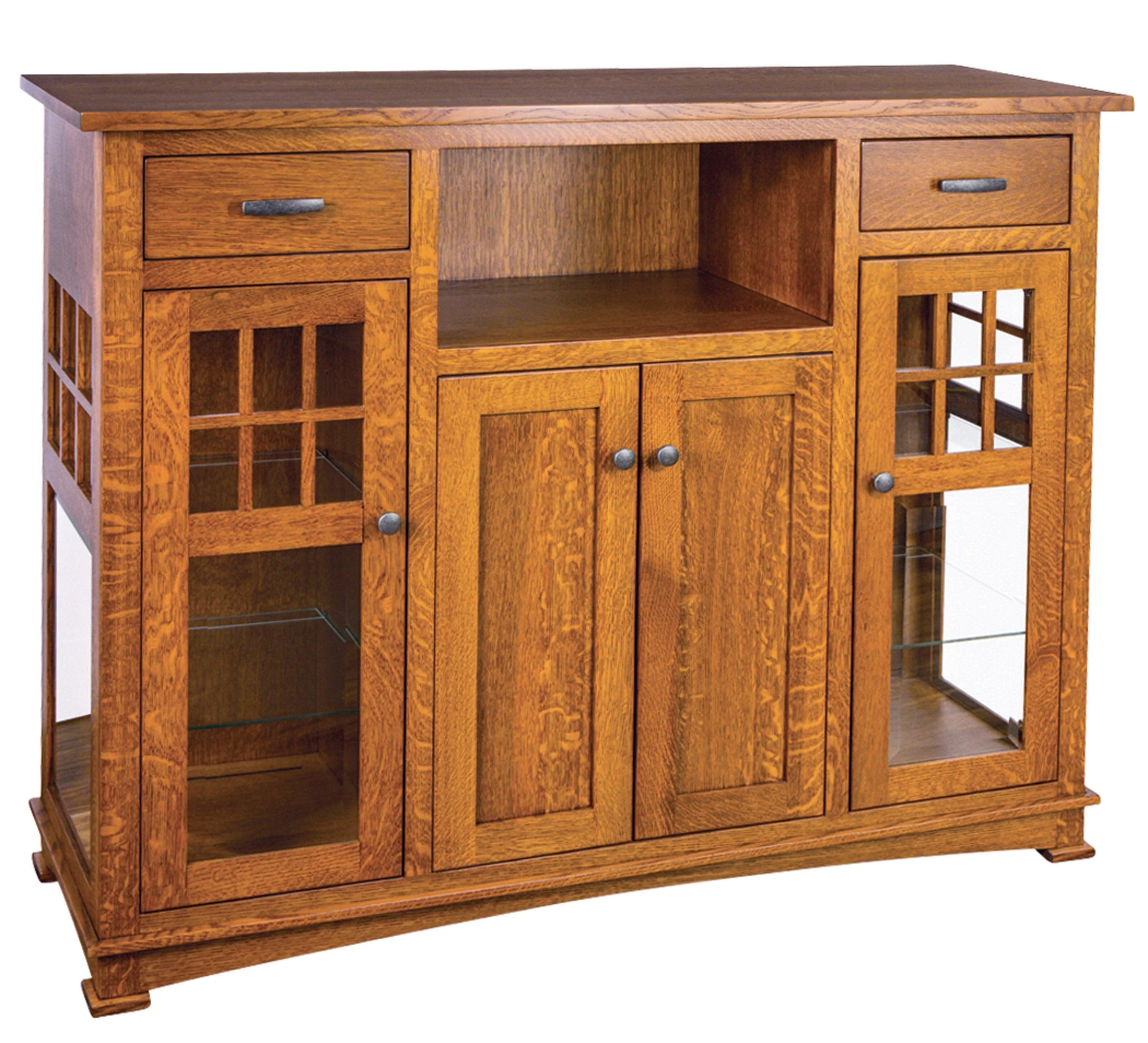 Amish Ethan Two Drawer Two Door High Buffet