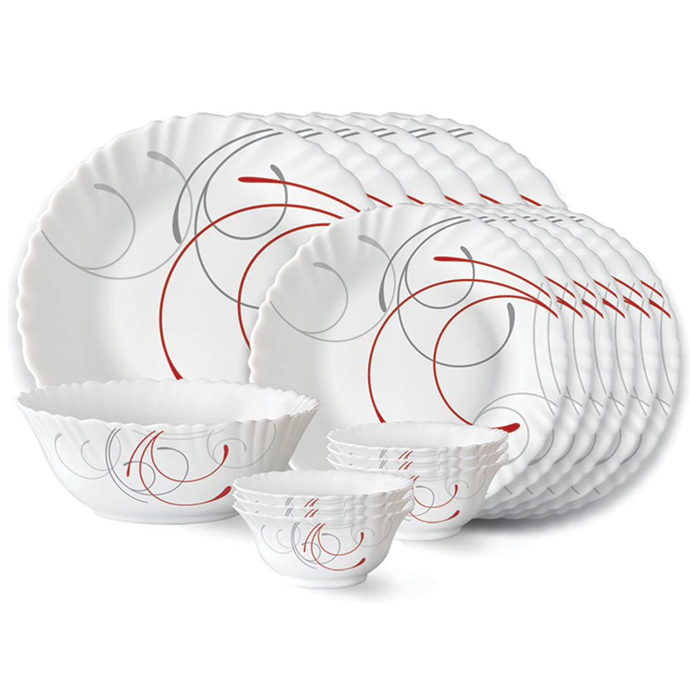 Larah by Borosil Boro Dinner Set, 19 pc