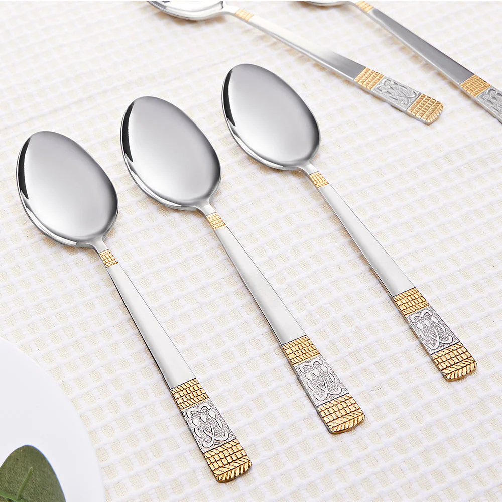 Borosil Venice Dinner Spoon, Set of 6-18.3 cm