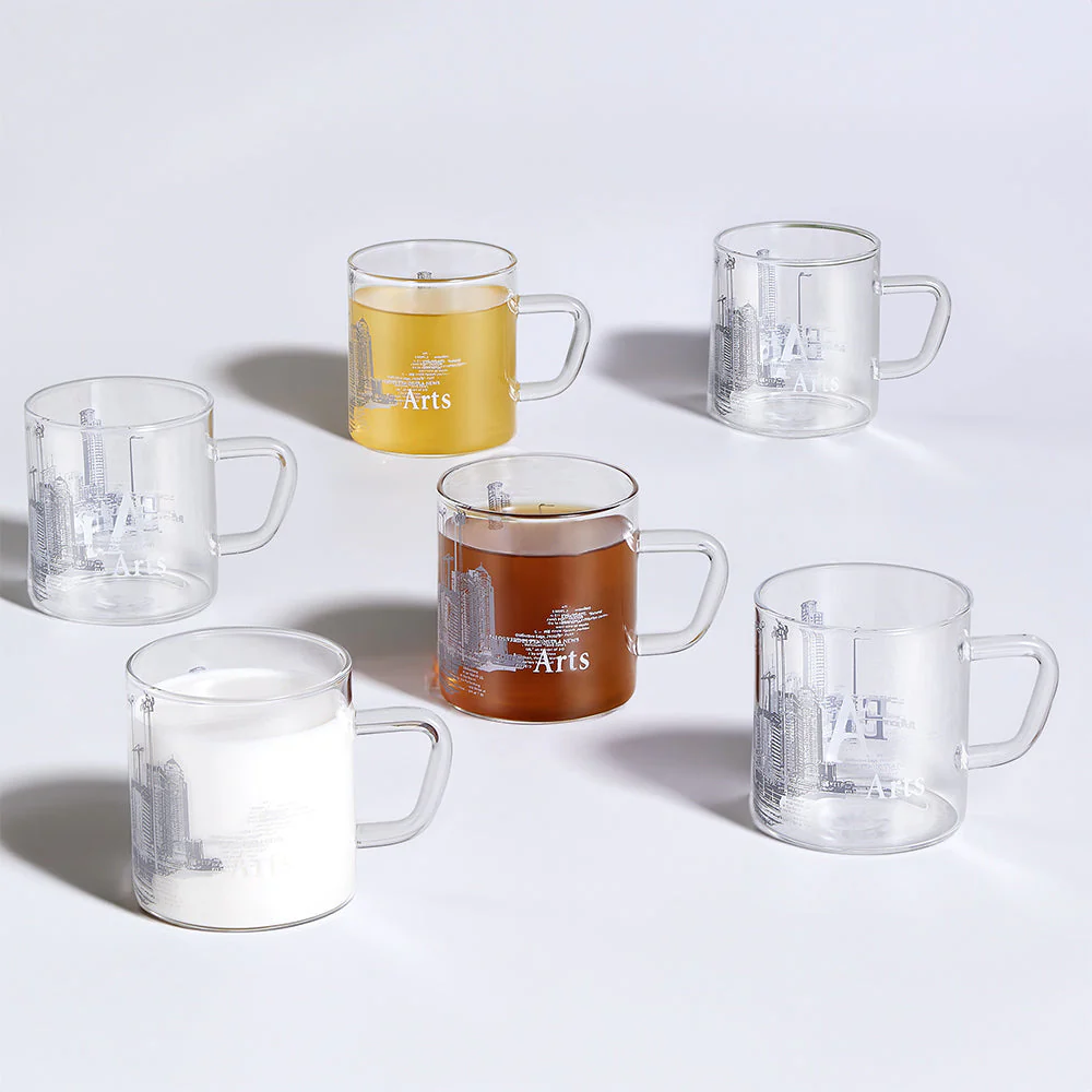 Roma Glass Mug, Set of 6, 190ml