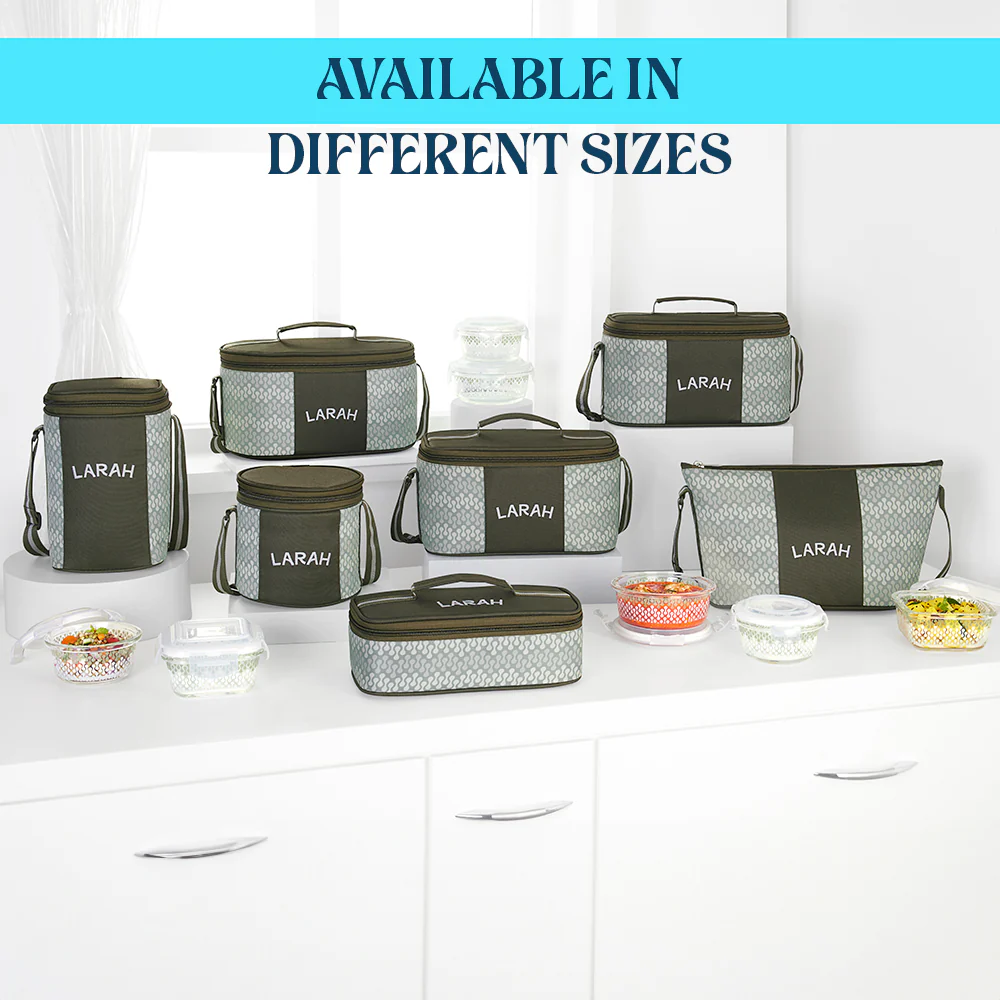 Larah Gracia Fusion Glass Lunchbox, Set of 4