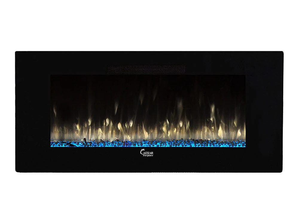 Caesar Fireplace 50-In Wall Mount Electric Fireplace w/ Back-lighting