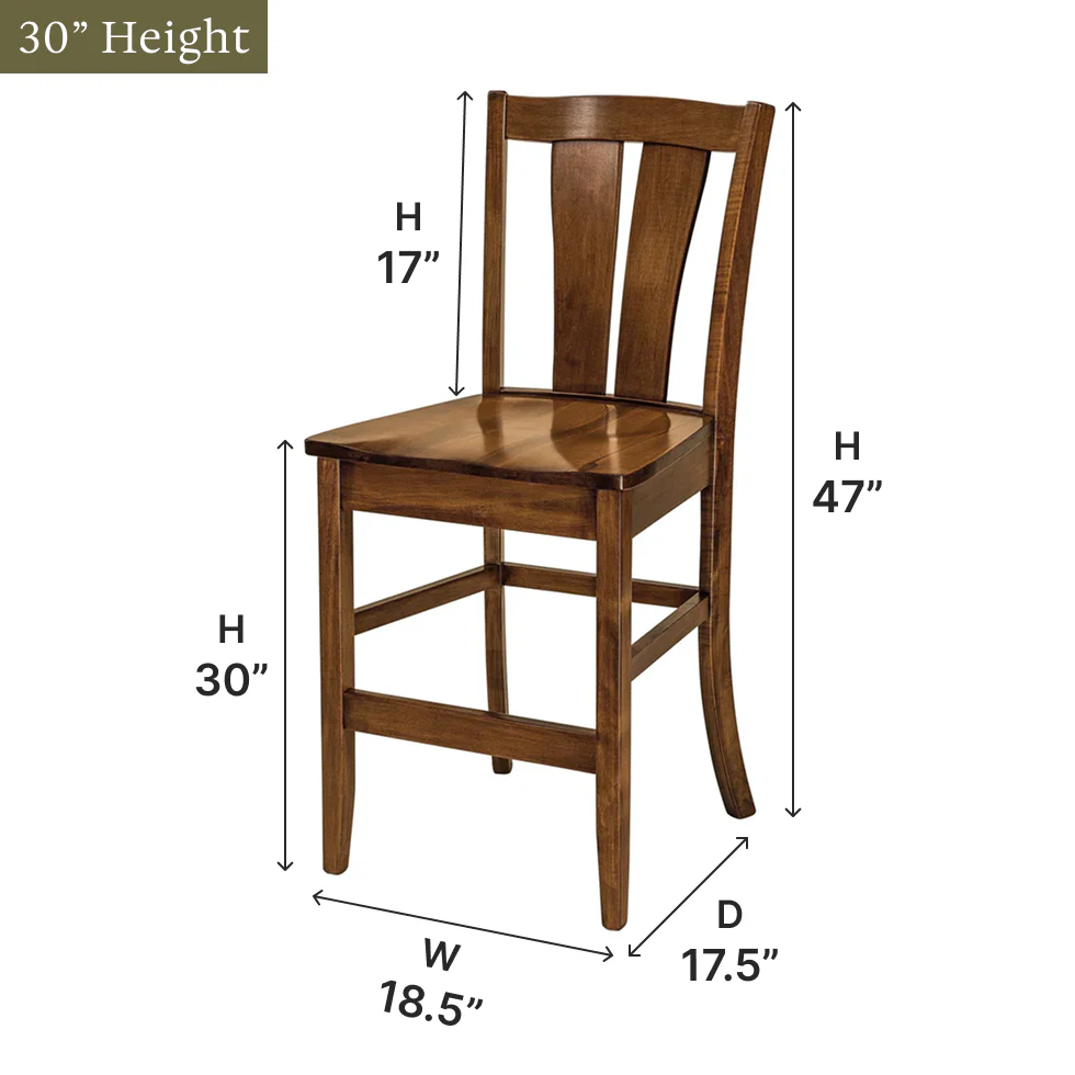 Amish Brawley Bar Chair