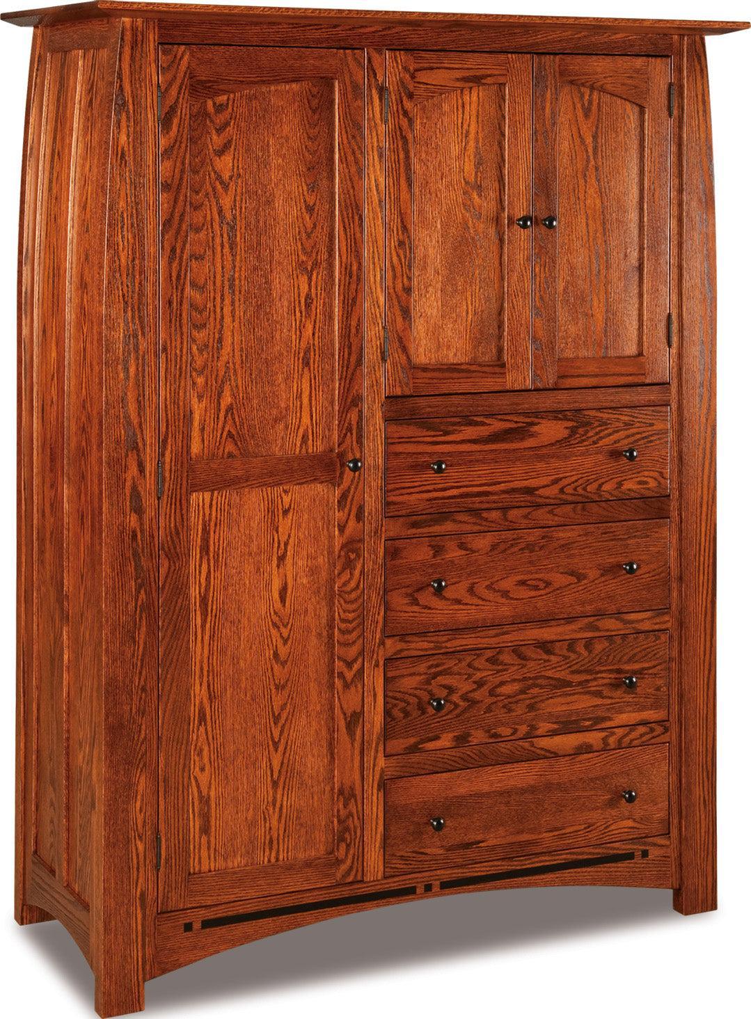 Amish Boulder Creek Four Drawer Three Door Chifferobe