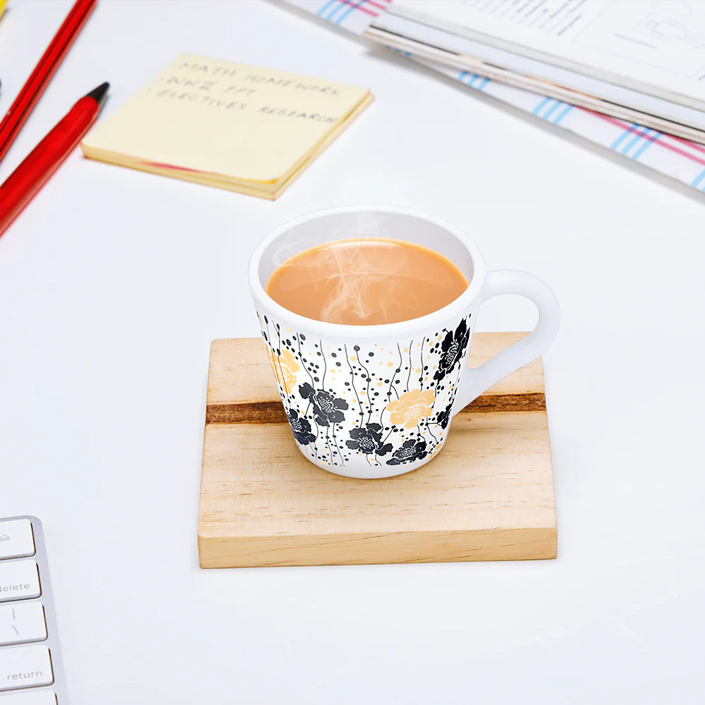 Larah by Borosil Novelty Dreamer Mug Set, 110ml x 6