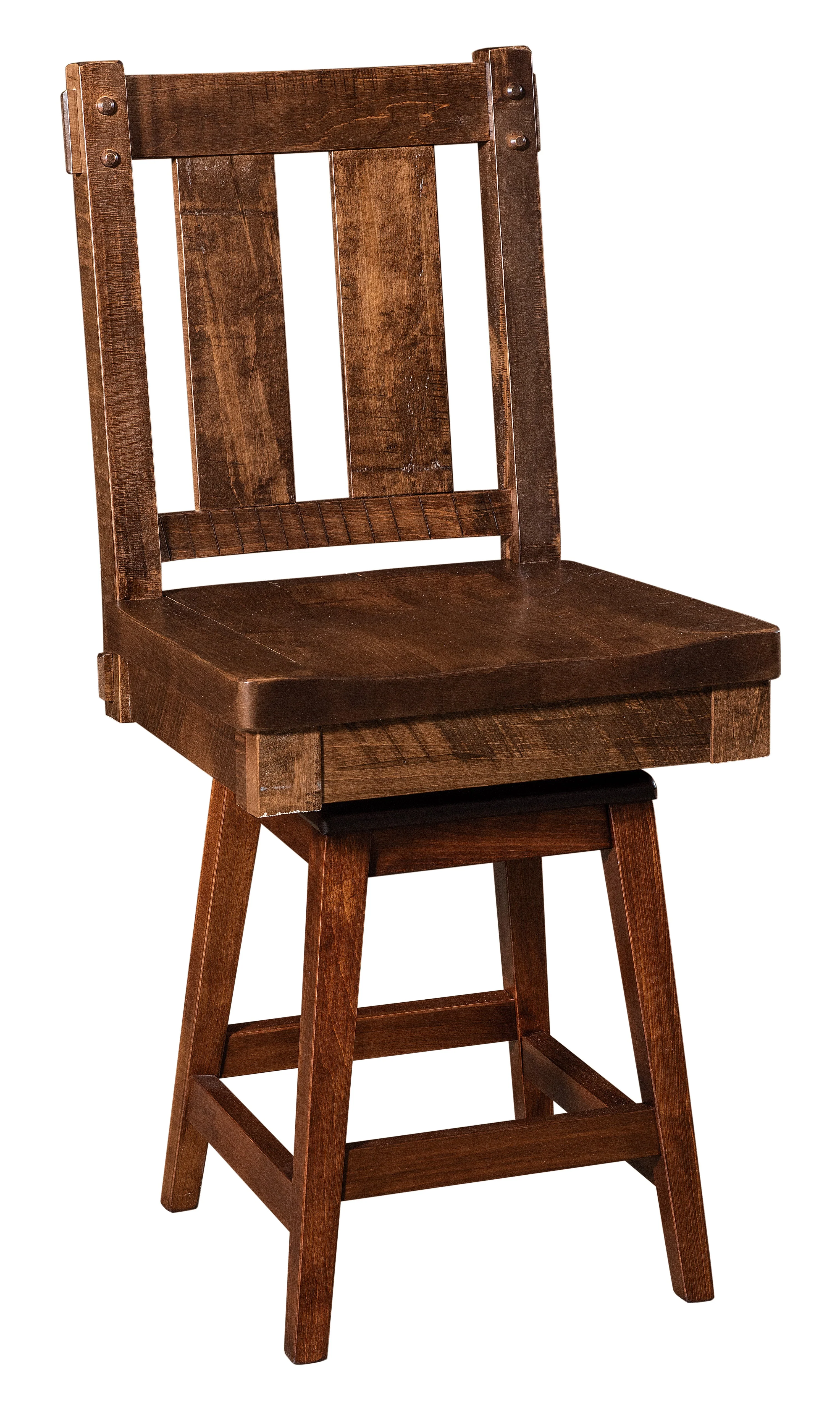 Amish Houston Swivel Bar Chair