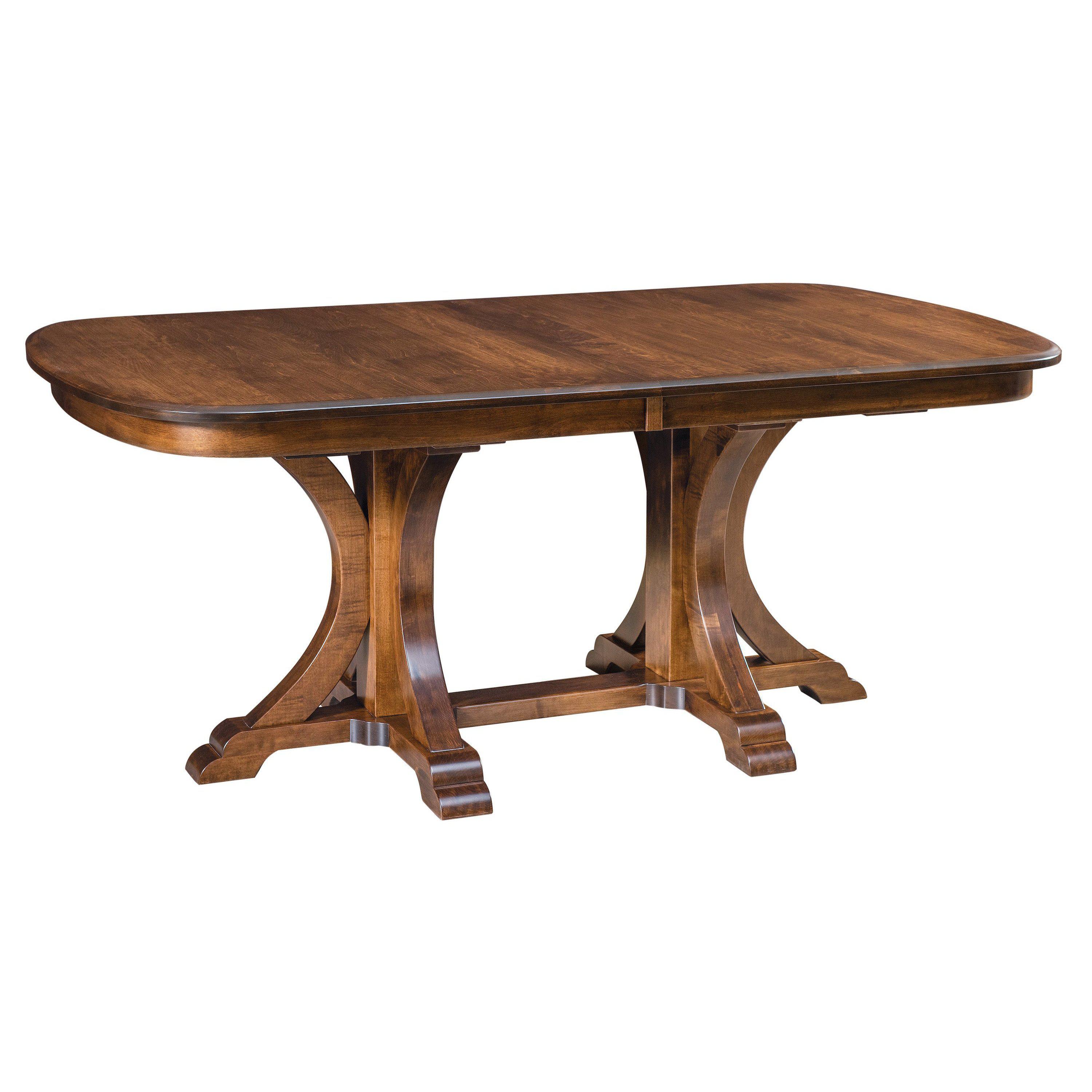 Amish Granite Double Pedestal Table