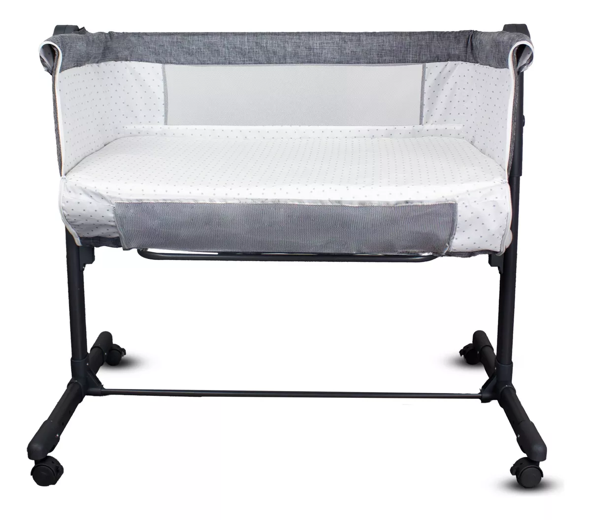 CUNA COLECHO SIDE BY SIDE GRIS BEBESIT