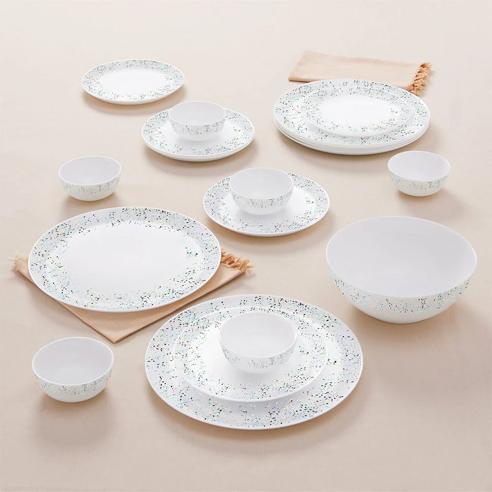 Larah by Borosil Riva Dinner Set, 10 pc