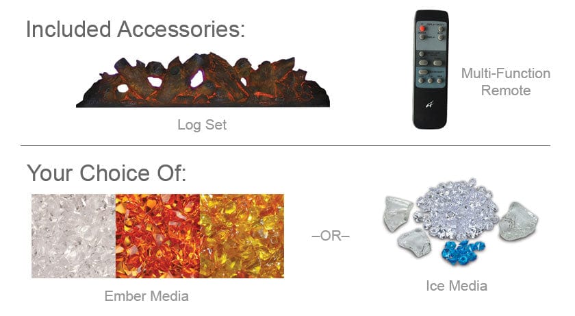 Amantii Zero Clearance Series Square 31-In Built-In Electric Fireplace - ZECL-31-3228-STL-SQR