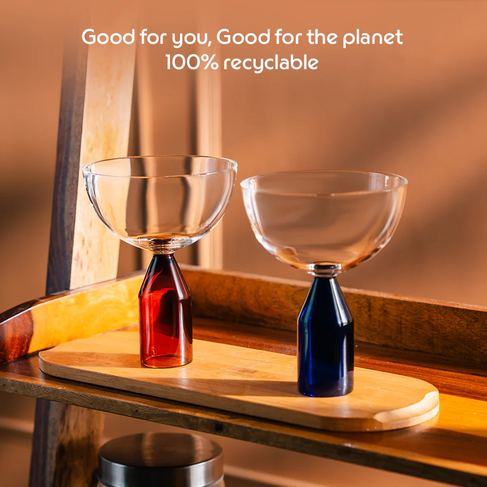 Kairo Ice Cream Bowls, Frost - Set of 2