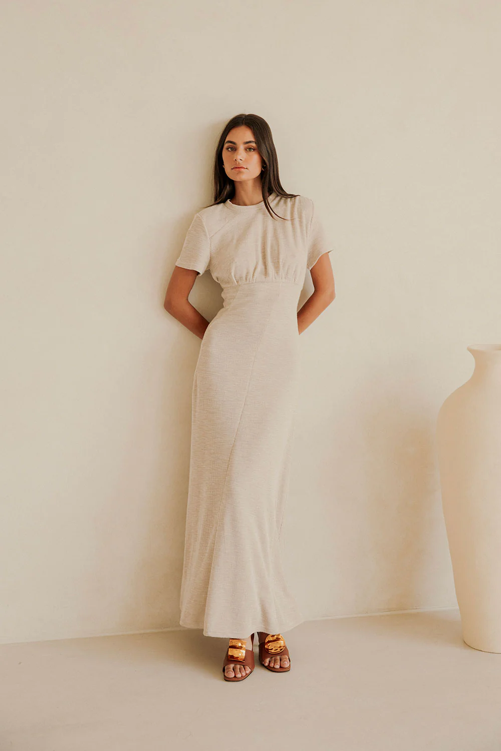 Gizelle Dress - Beige