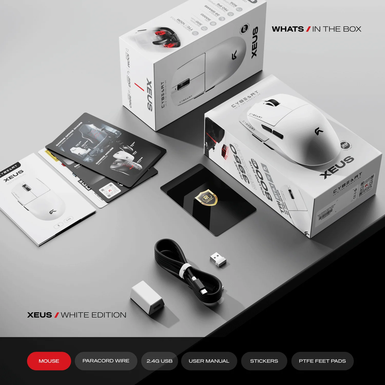 Xeus | 8K 39g Superlight Tri-Mode Gaming Mouse