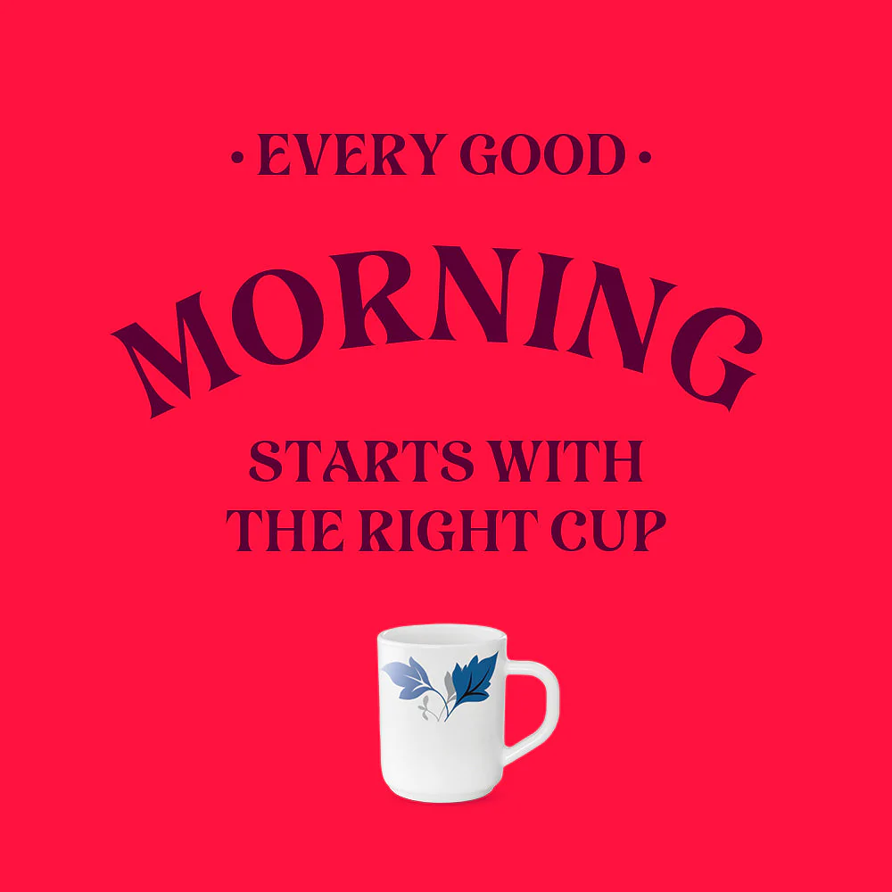 Larah by Borosil Ageria Mug Set, 240ml x 2