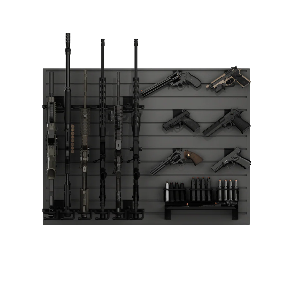 Hold Up Displays Black Camo Gun Wall Bundle HD100-BC