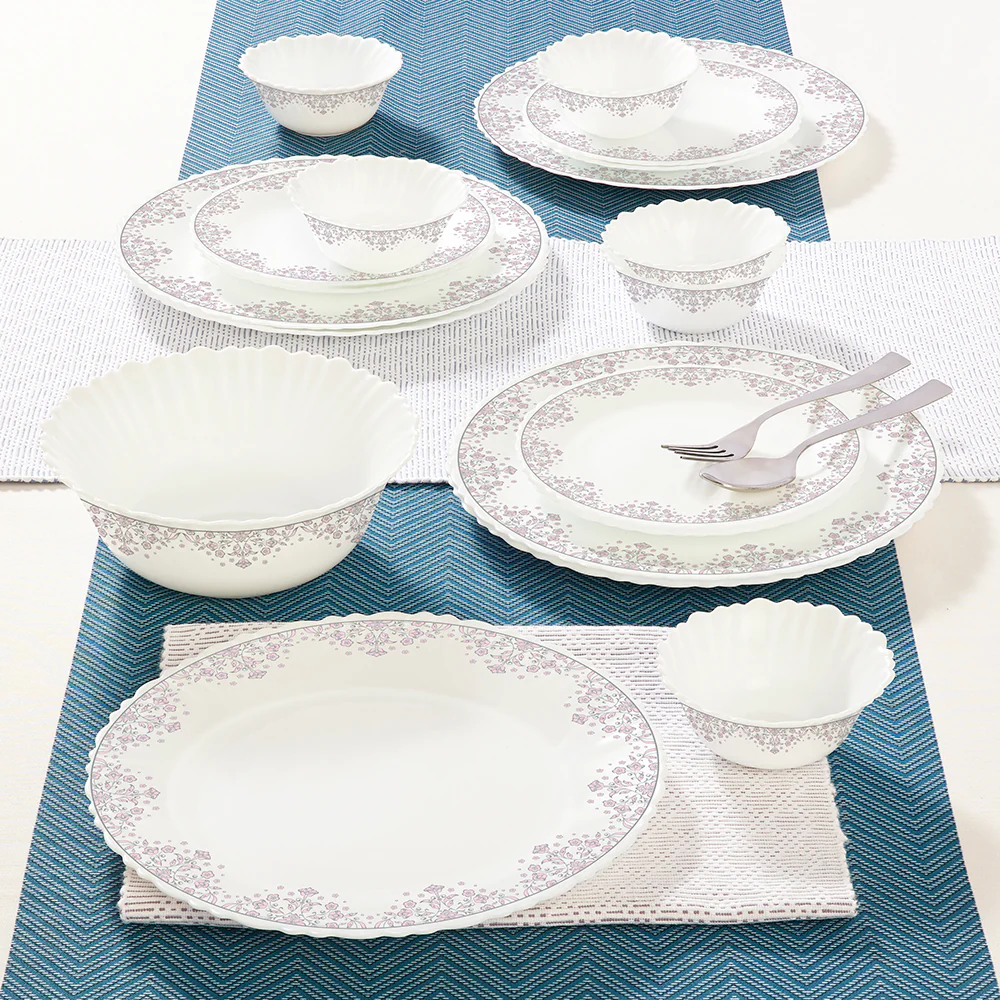 Larah by Borosil Lark Dinner Set, 19 pc
