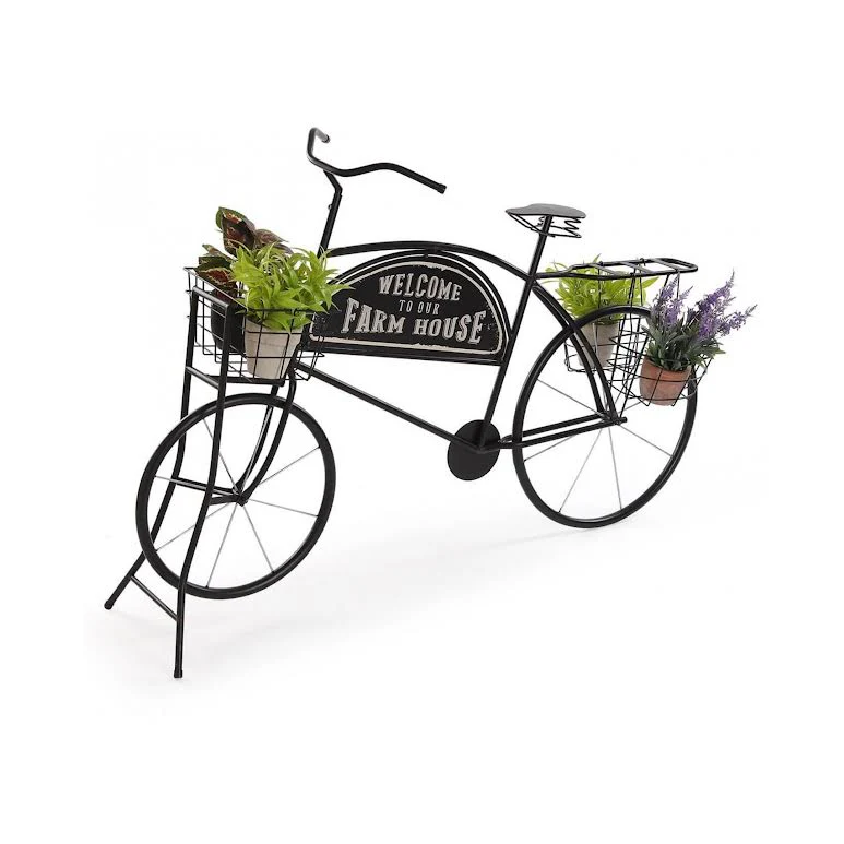 Bicycle Design Planter Black