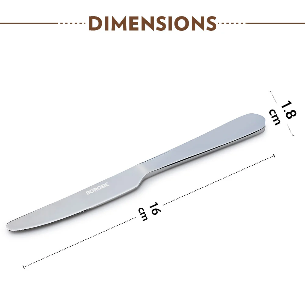 Borosil Eva Butter Knife, Set of 2-21 cm