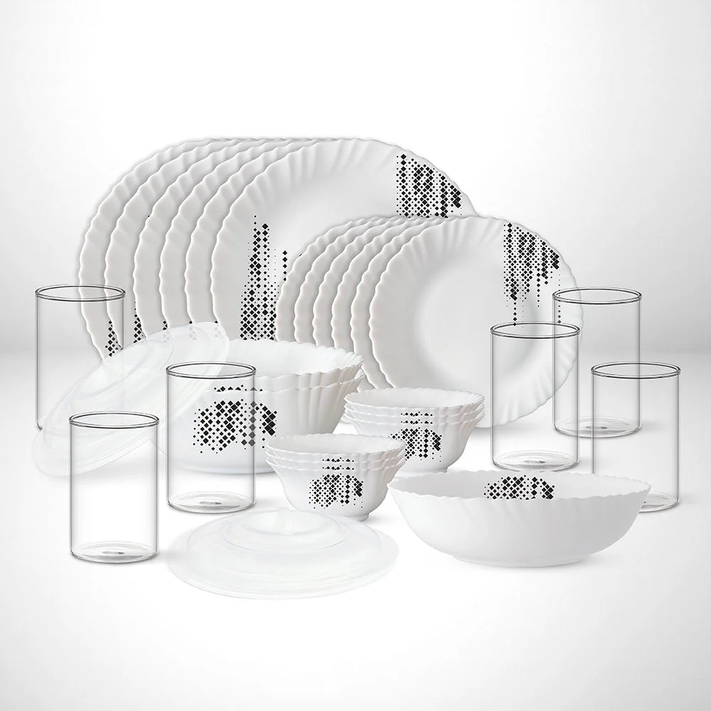 Larah by Borosil Slate Dinner Set, 15 pc
