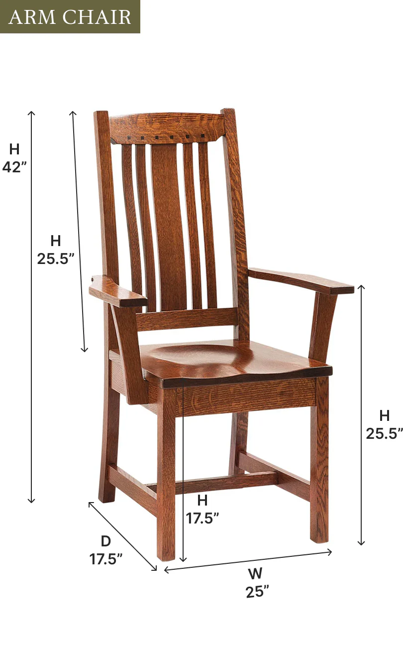 Amish Grant Dining Chair - Quick Ship
