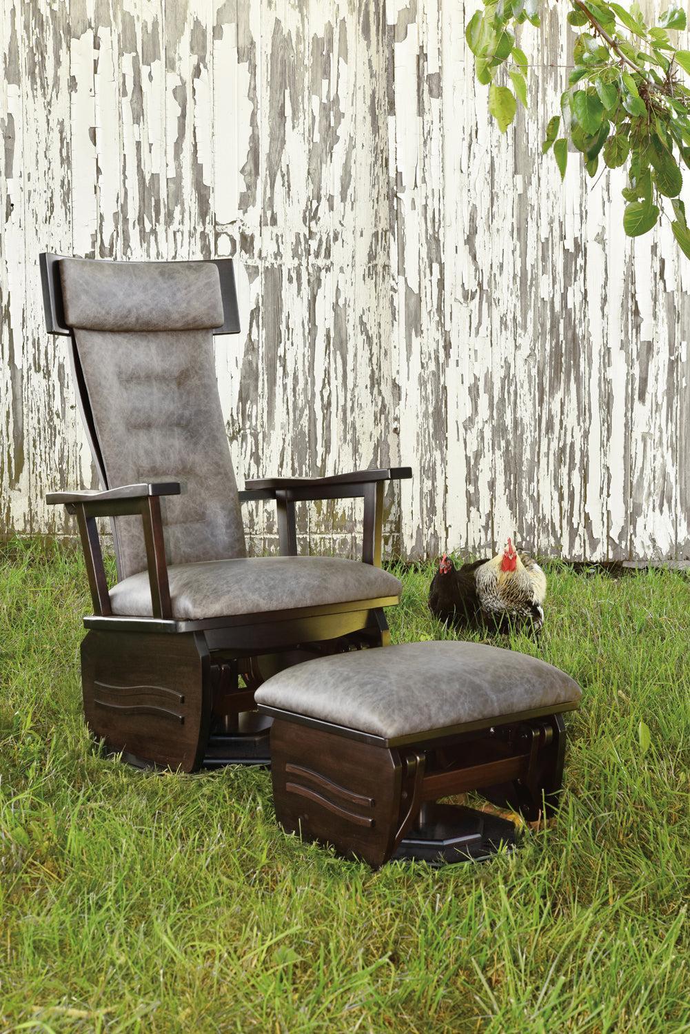 Amish London Swivel Glider