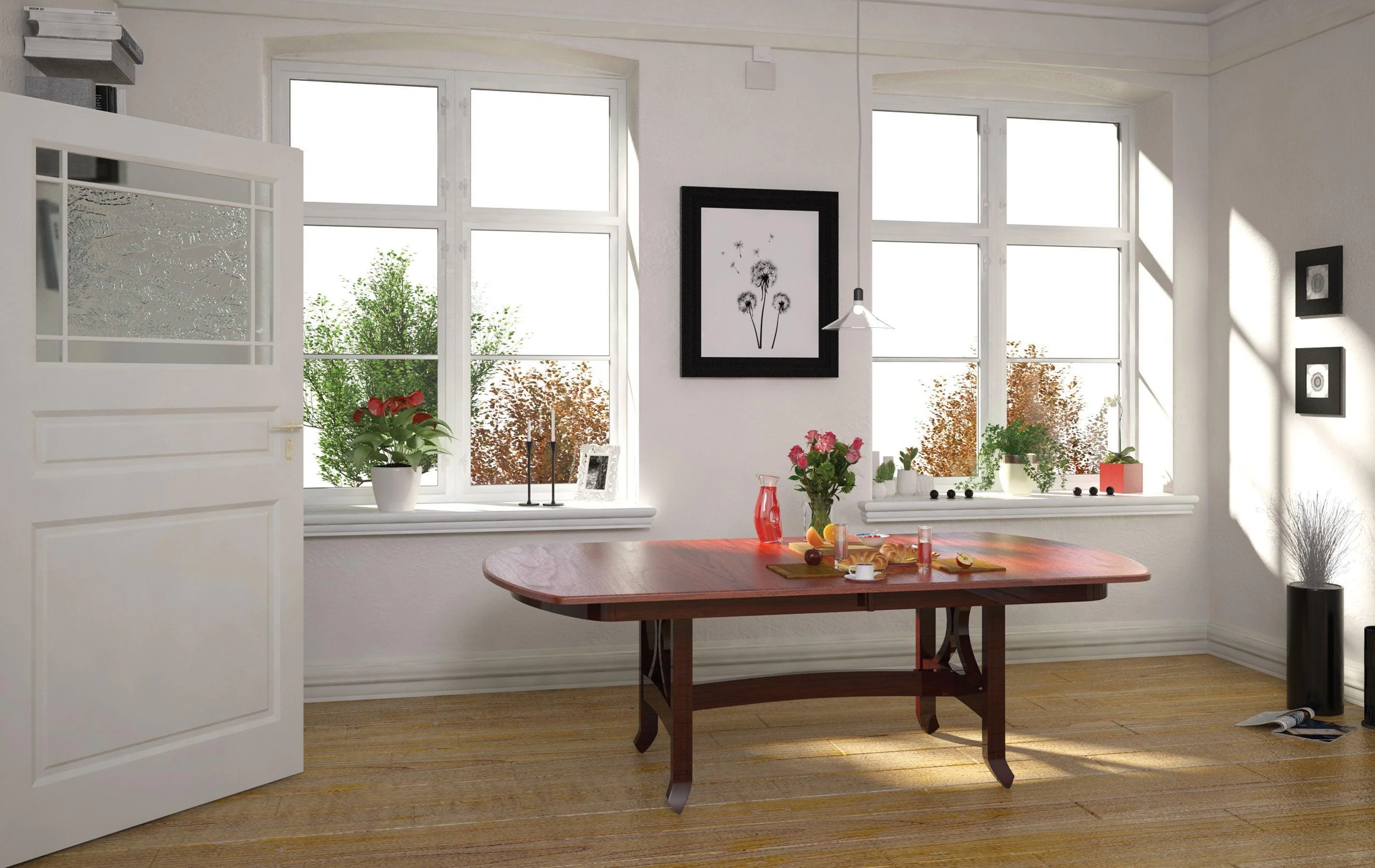 Amish Jackson Double Pedestal Table