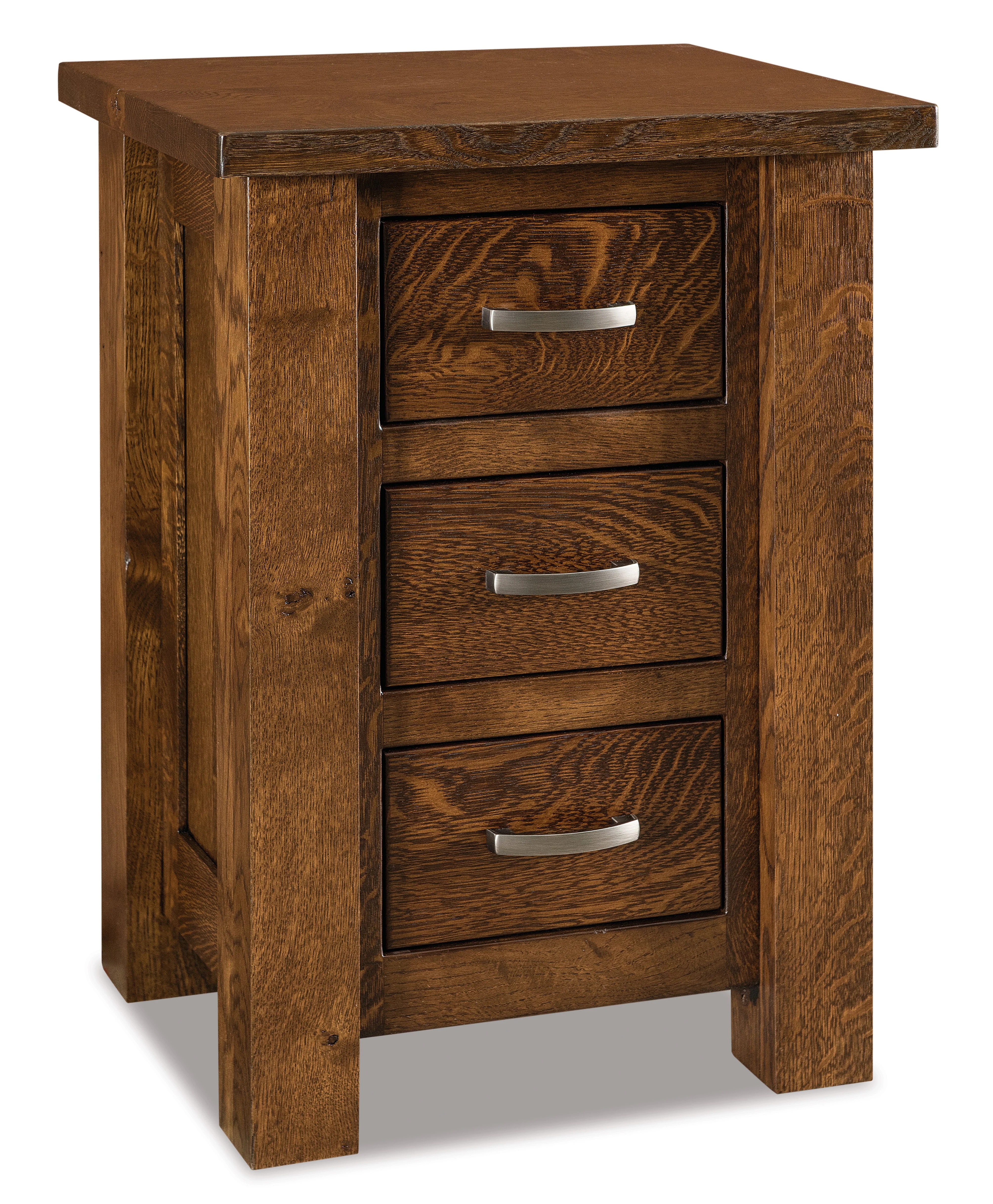 Amish Heidi Three Drawer Nightstand