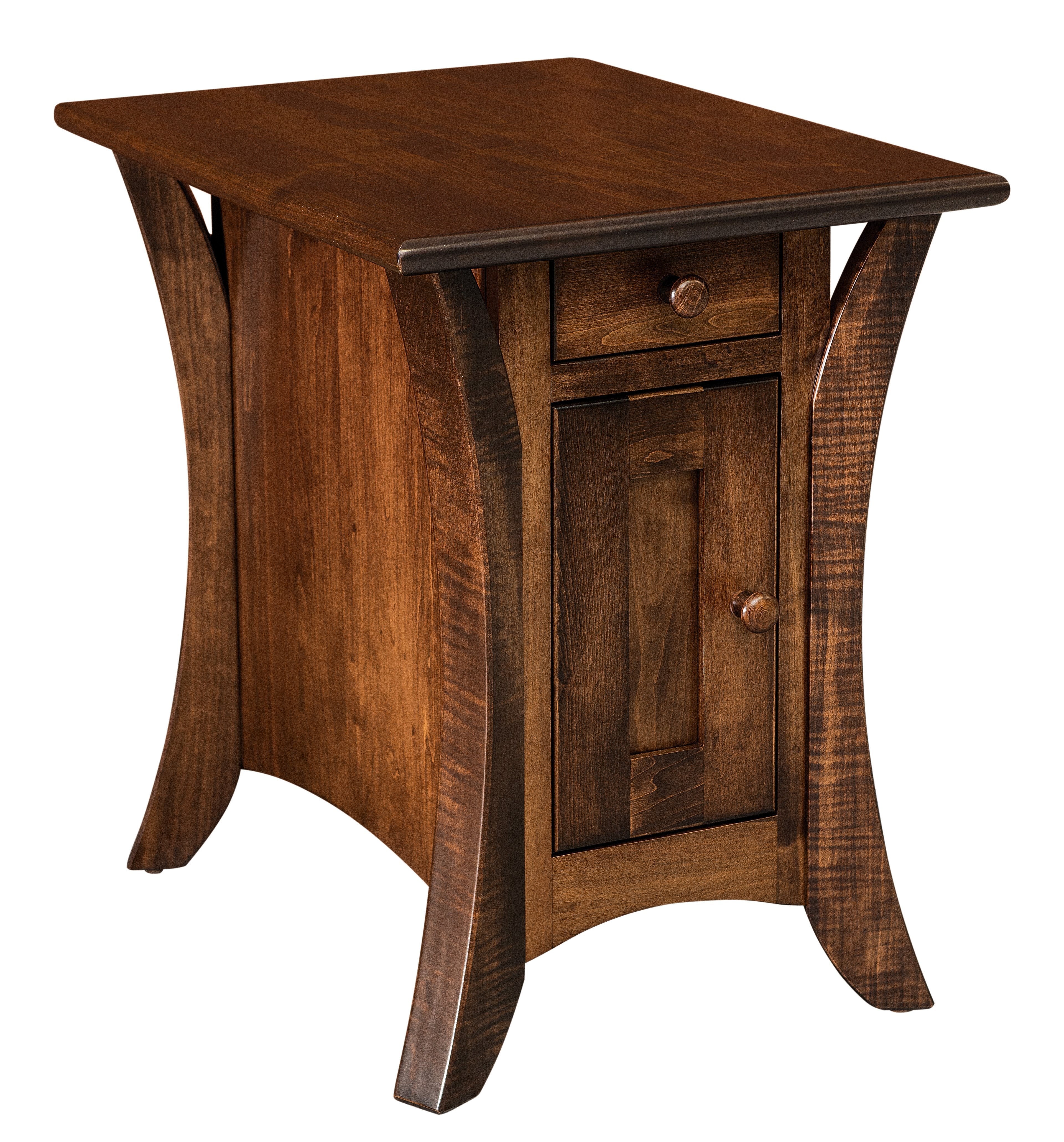 Amish Caledonia One Drawer One Door End Table