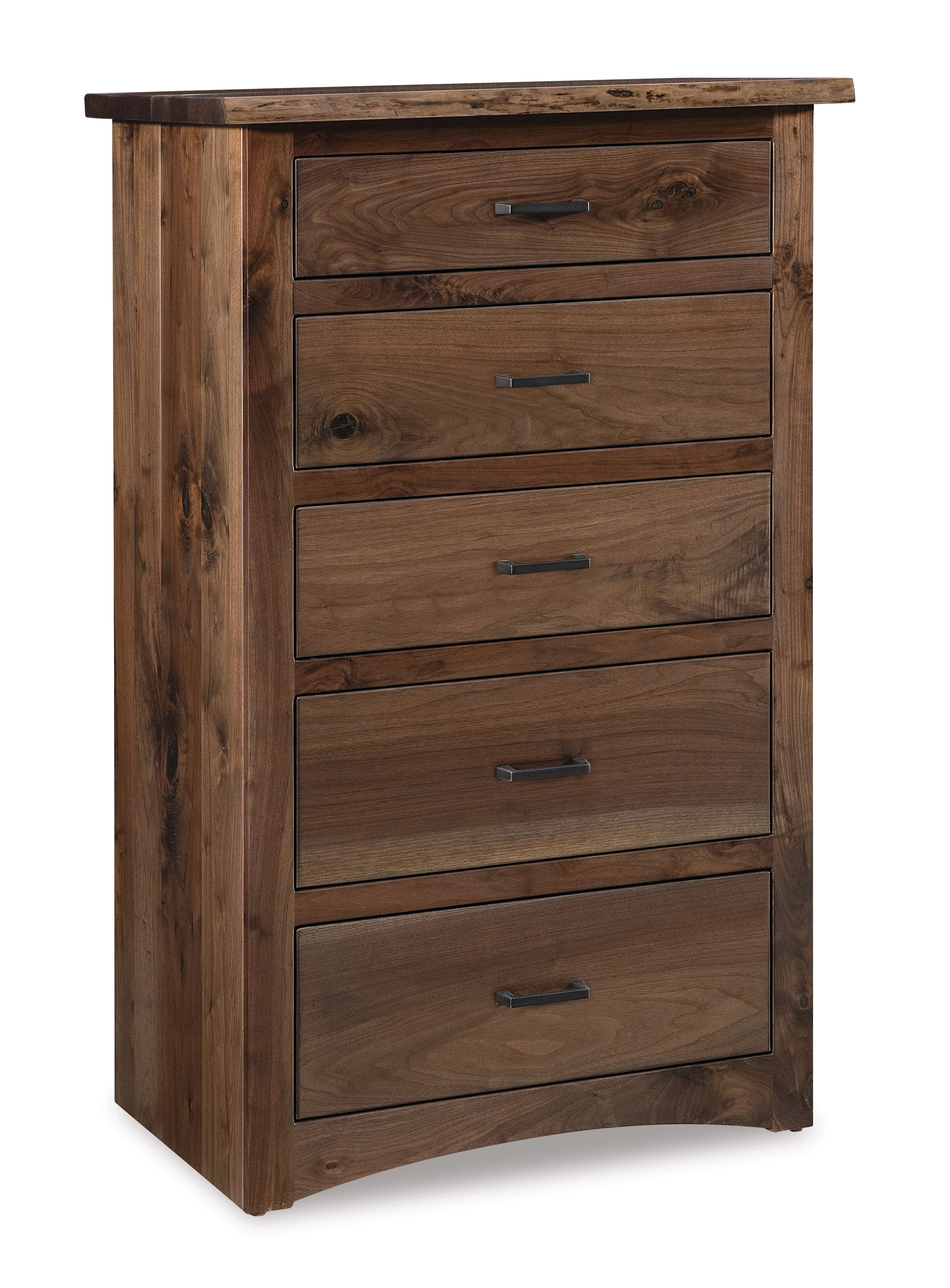 Amish Live Wood Five Drawer Chest