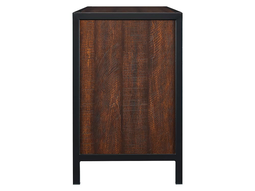 Matthew Media Console in Industrial Brown