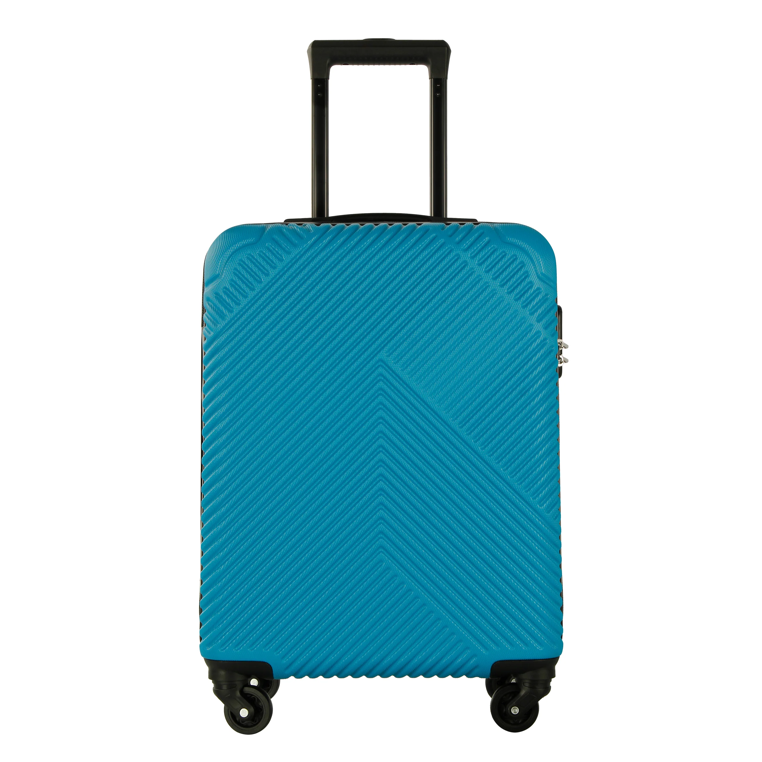 Neo Electric Blue 3 Piece Hard Shell Luggage Suitcase Set