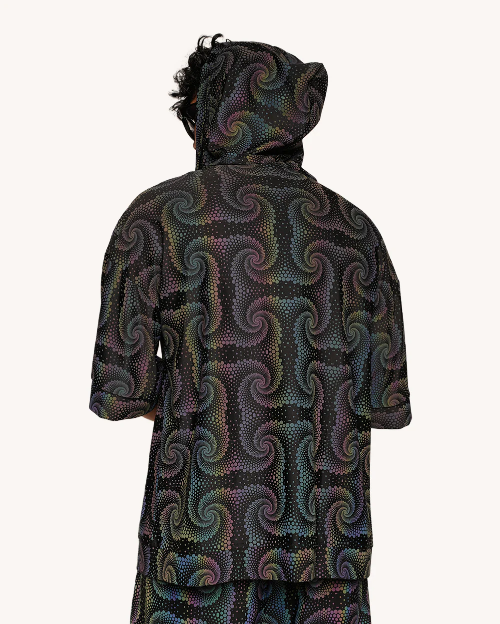 Waking Vision Rainbow Reflective Hooded Robe