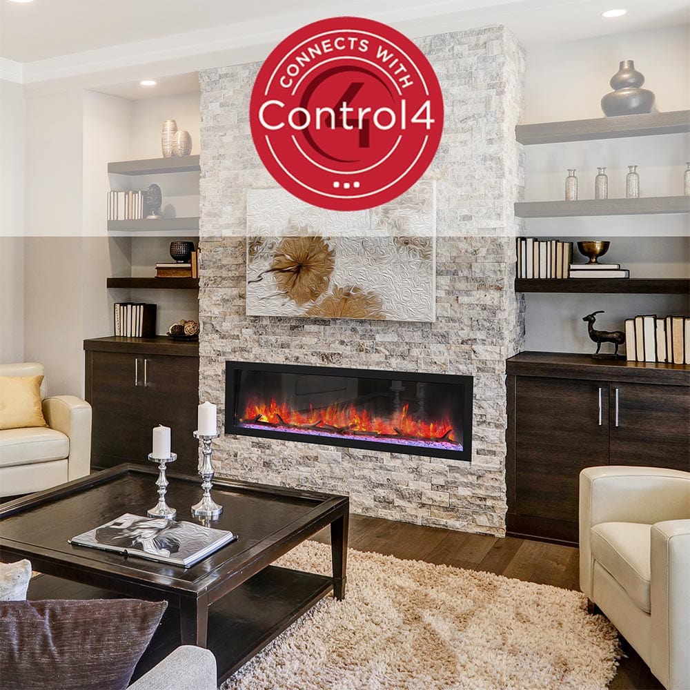 Dynasty 64-in Cascade Linear Electric Fireplace