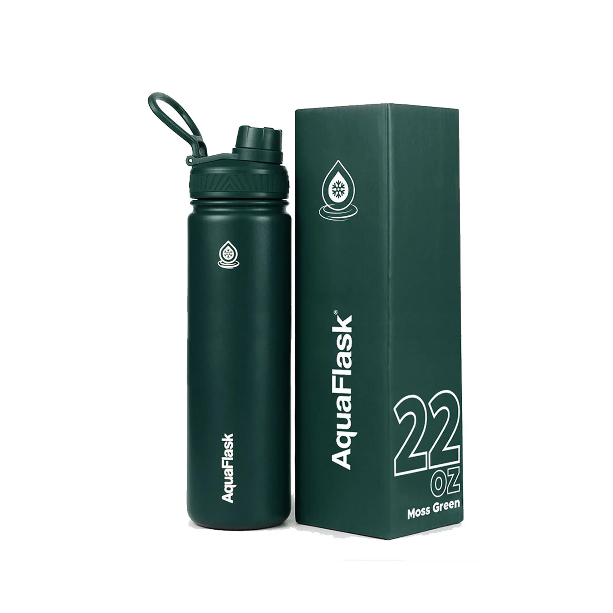 Aquaflask 650ml Flask Moss Green