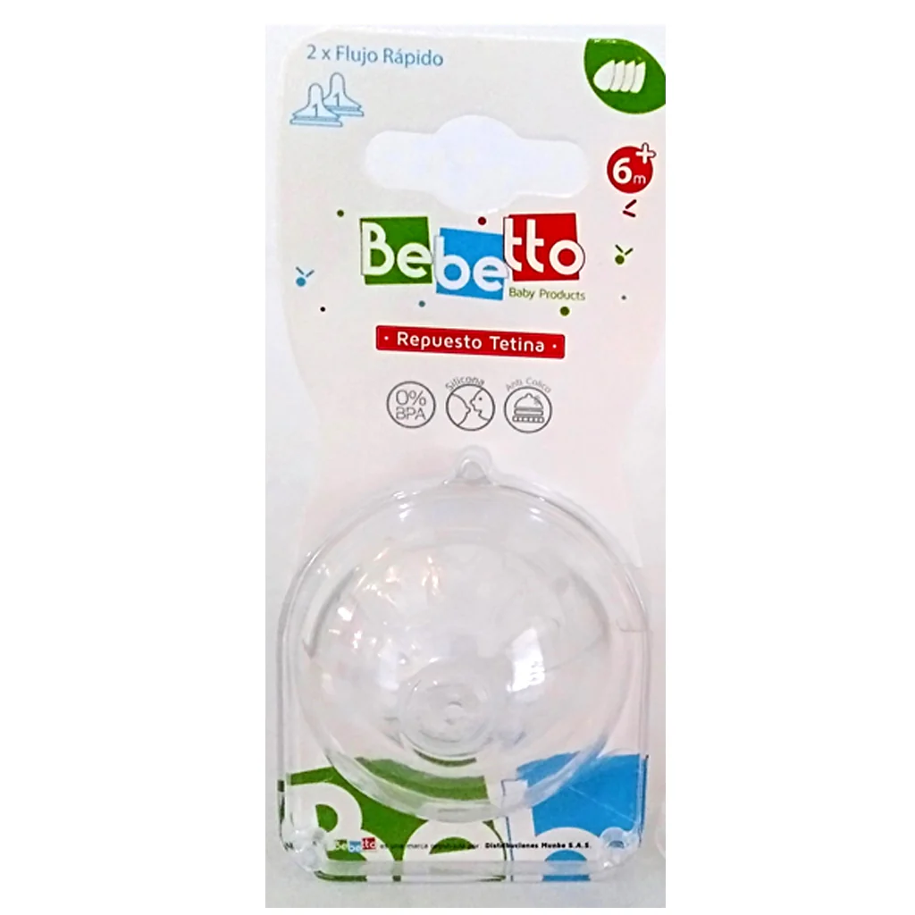 Tetina Flujo Rapido X2 A-9 Bebetto