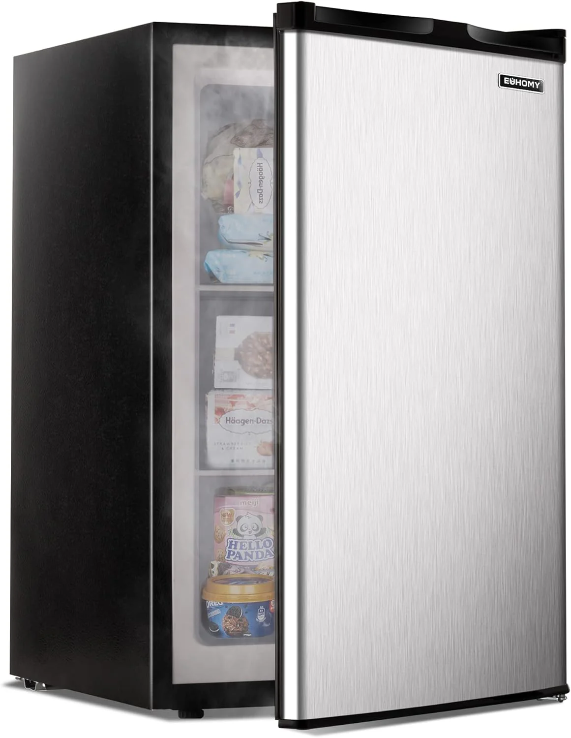 3.0 Cu. Ft. Compact Upright Freezer with Reversible Stainless Steel Door