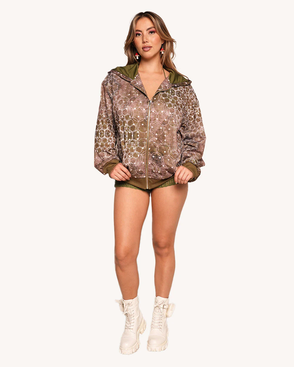 Beneath the Trees Zip Up Hoodie