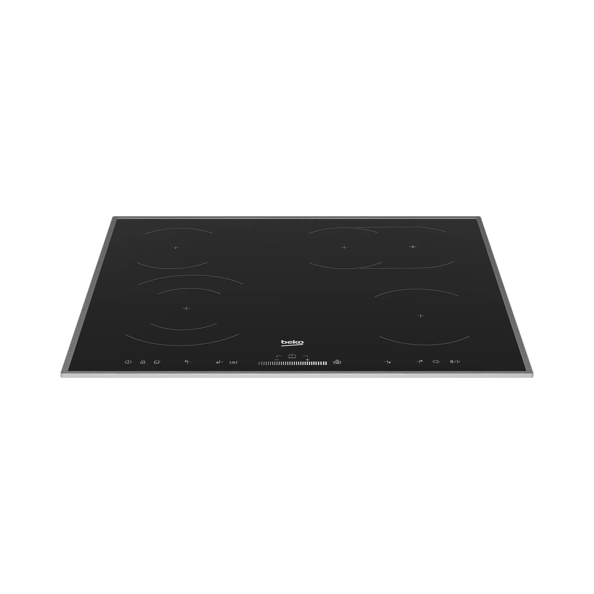 Beko 60cm Vitroceramic Hob with Dual & Flexi Zones Black