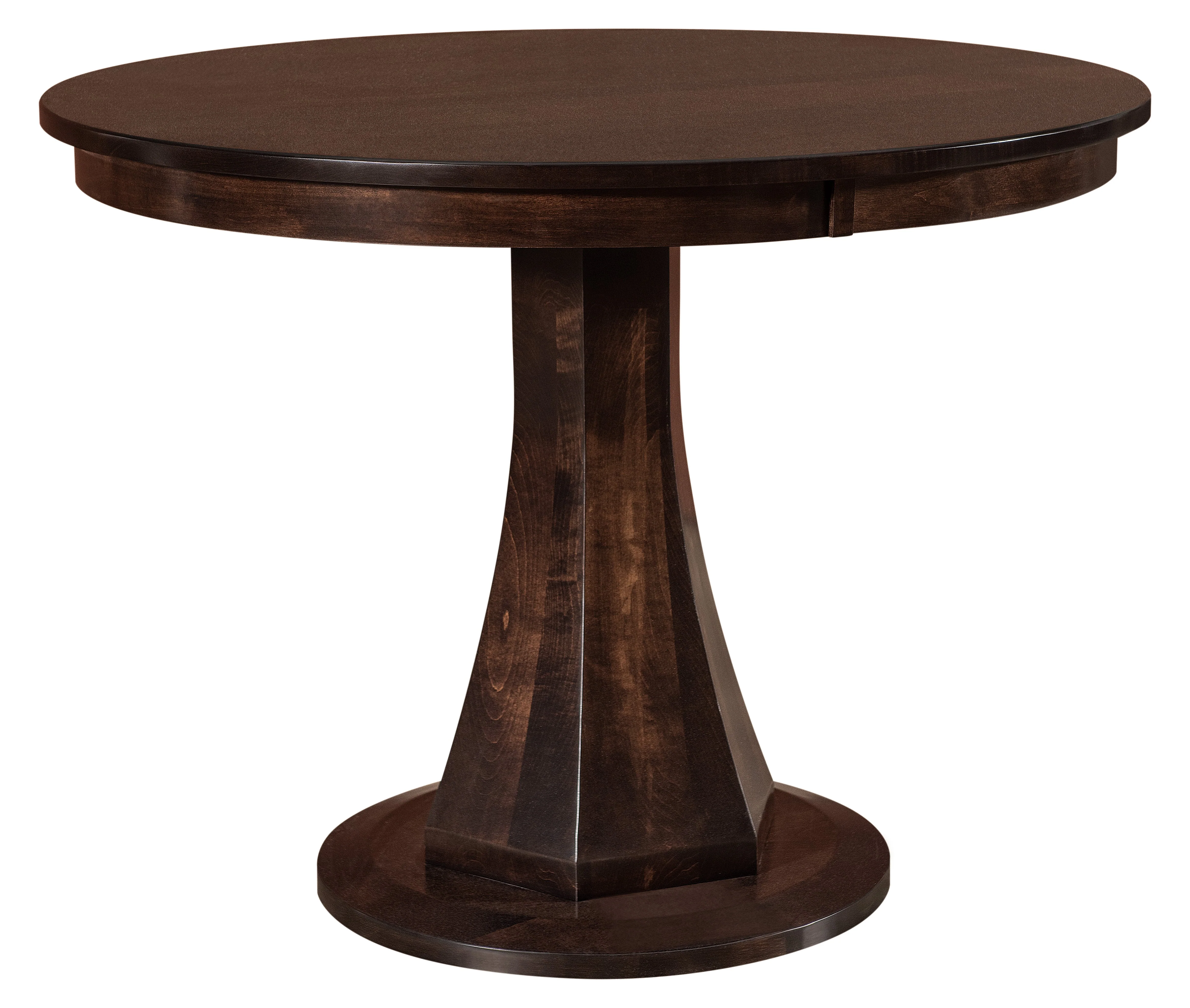 Amish Emerson Single Pedestal Pub Table - Quick Ship
