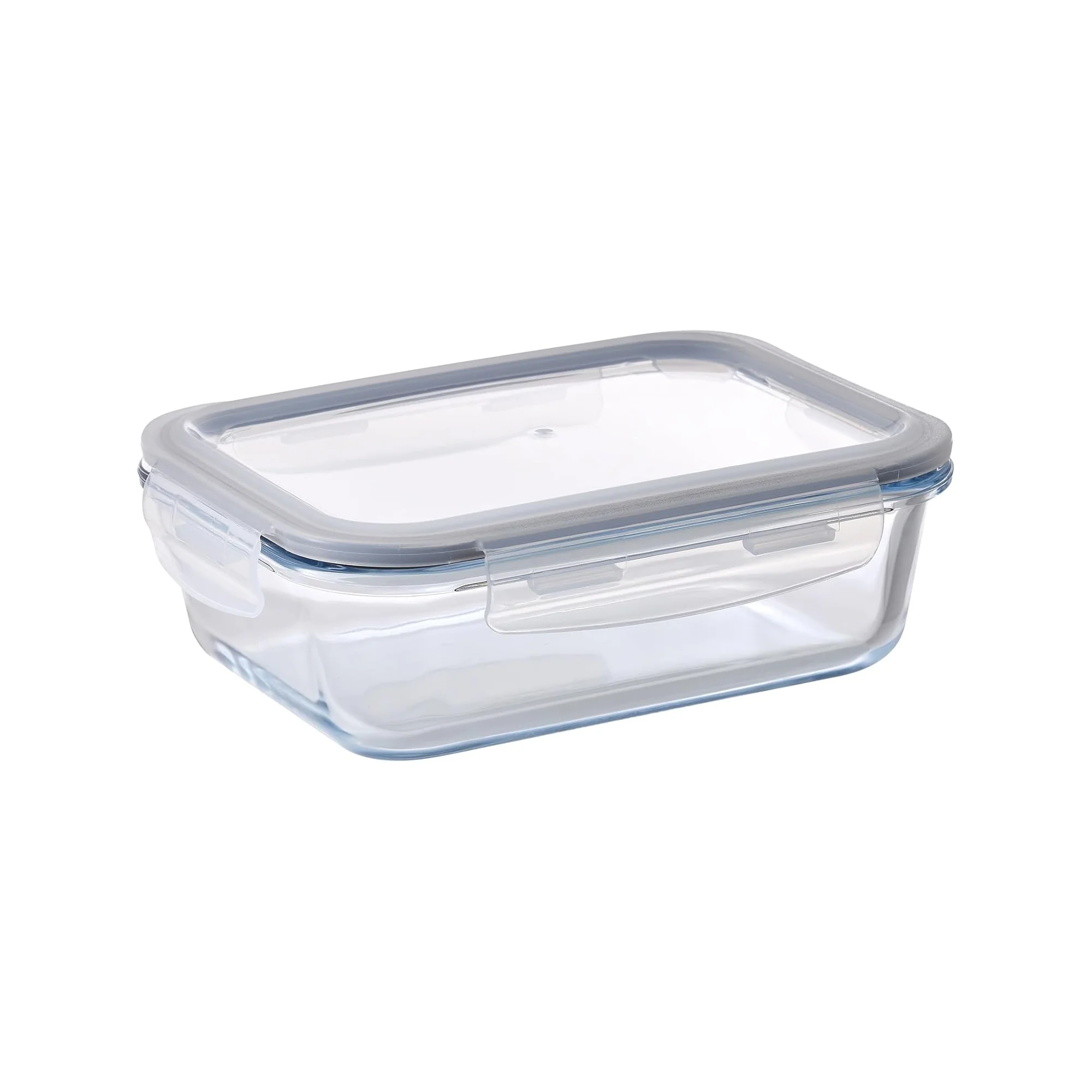 Aqua 1040ml Glass Food Container Clear
