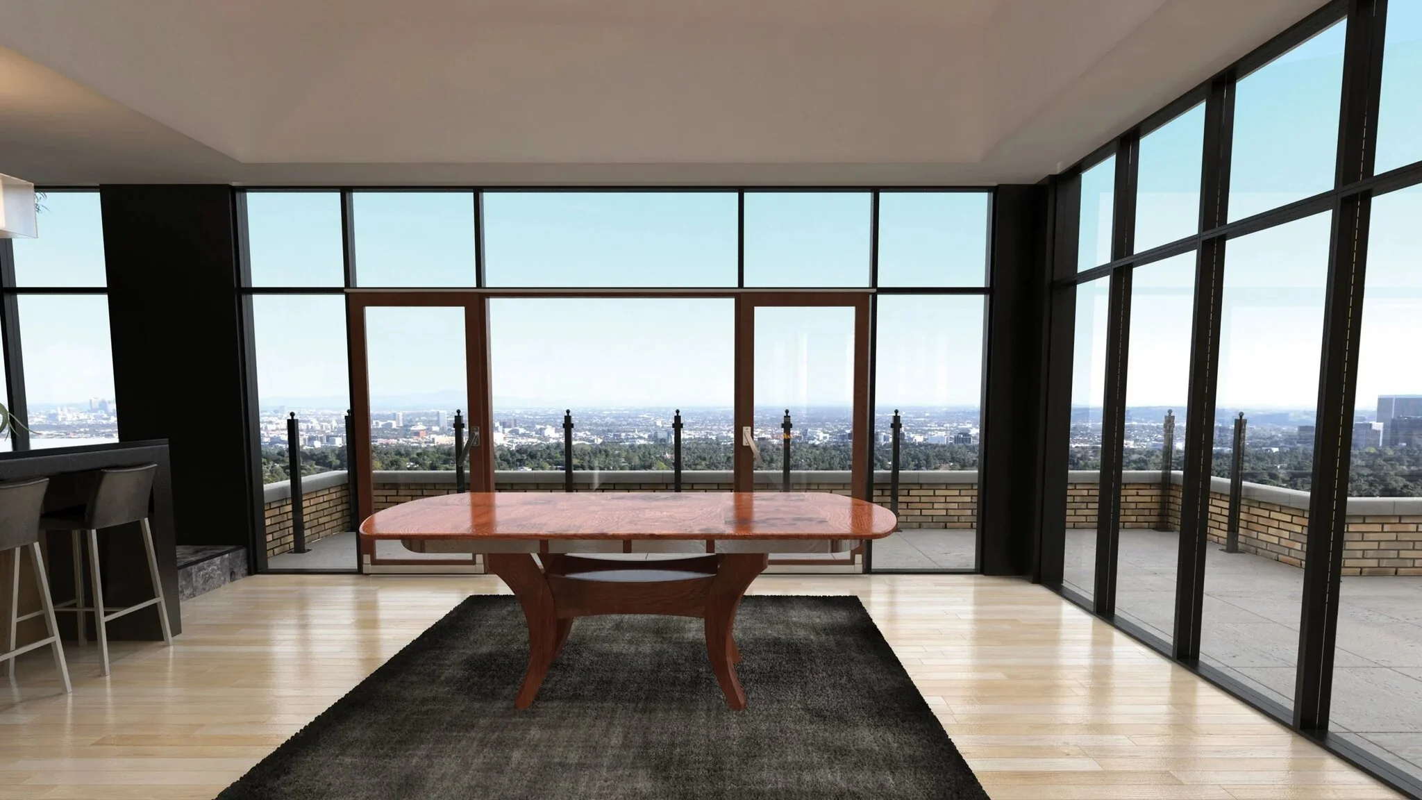 Amish Fenton Double Pedestal Table