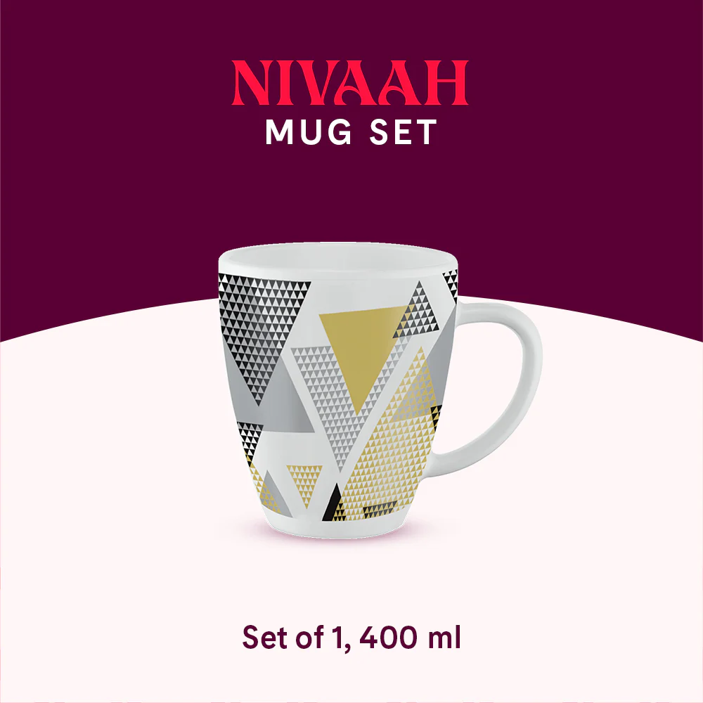Larah by Borosil Nivaah Mug, 390ml