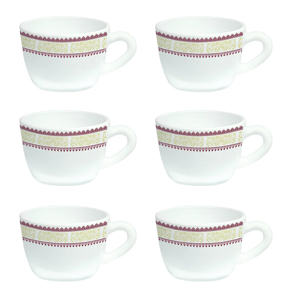 Larah by Borosil Elega Cup Set, 90ml x 6