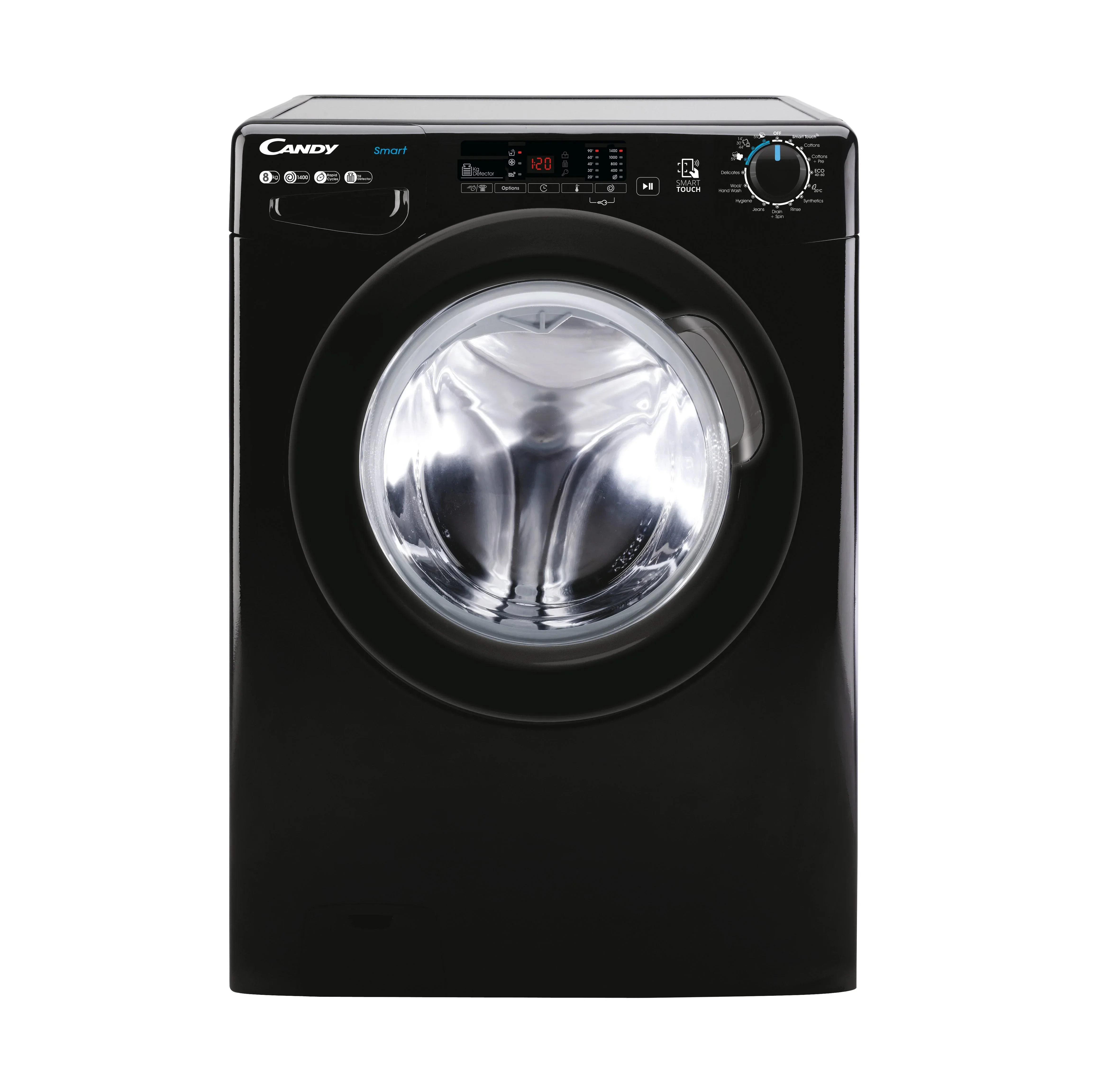Candy Smart 8kg 1400rpm Washing Machine Black | CS 148TWBB4/1-80