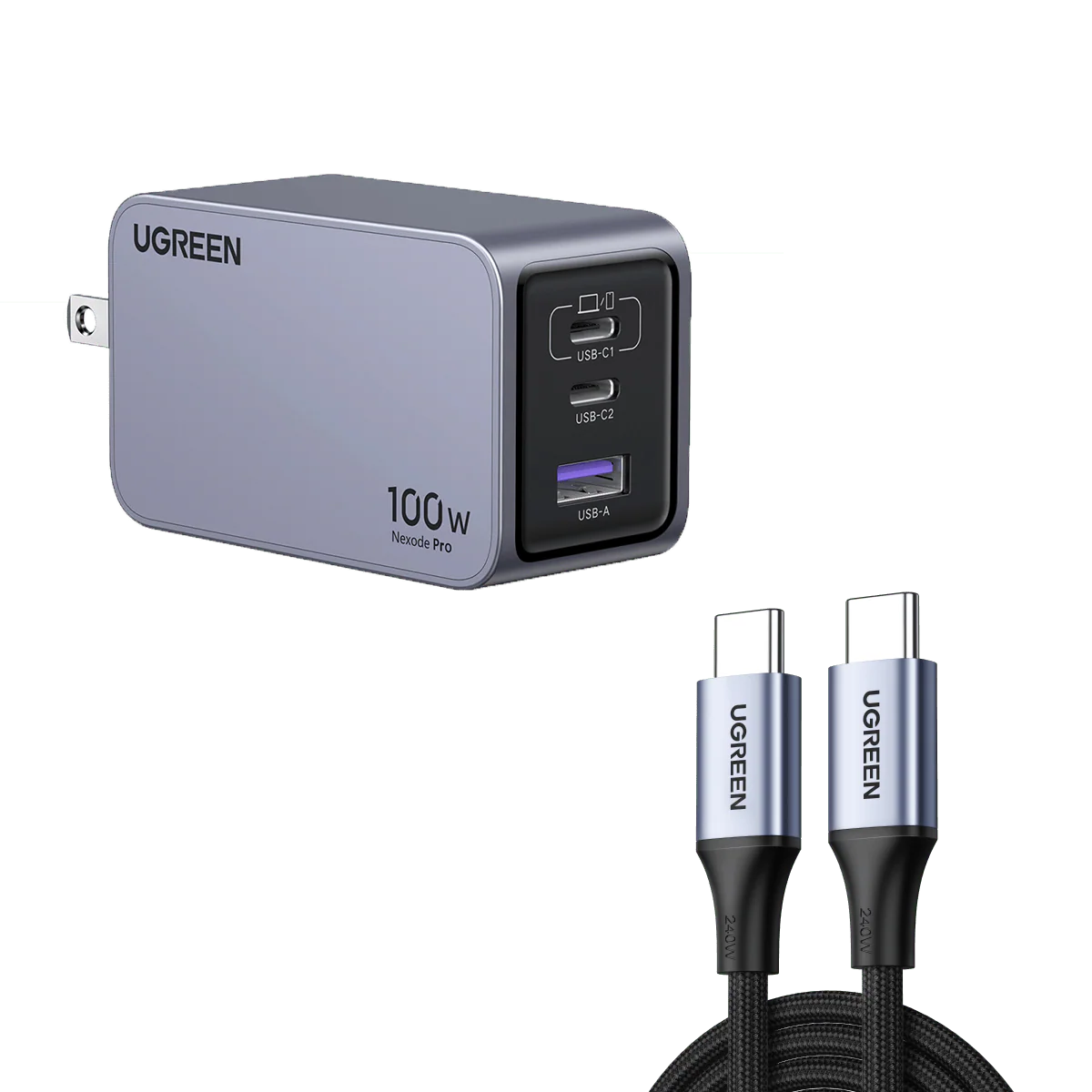 UGREEN Nexode Pro 100W 3-Port GaN Fast iphone Charger
